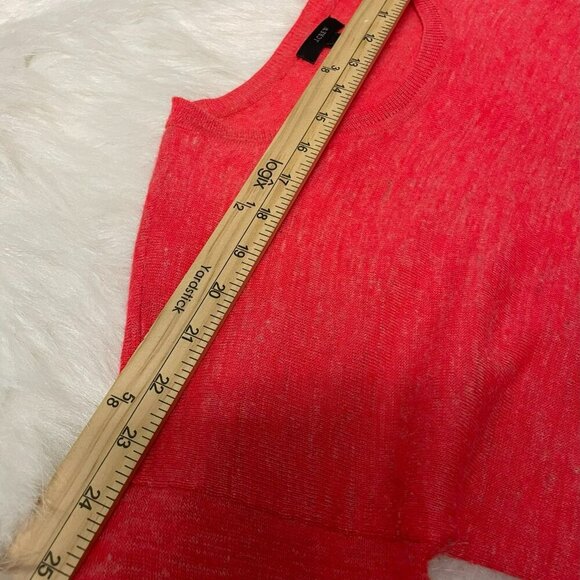 J. Crew Women's XS Alpaca Blend Red High Low Sweater Blouse - Picture 9 of 13
